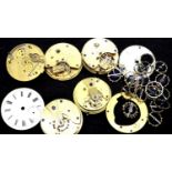 Mixed pocket watch movements and springs. P&P Group 1 (£14+VAT for the first lot and £1+VAT for