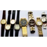 Seven ladies and gents wristwatches including Citizen, Ingersol and others. P&P Group 2 (£18+VAT for