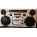 GPO Brooklyn large 1980s-Style Boombox - CD, Cassette, DAB+ & FM Radio, USB, Bluetooth Receiver;