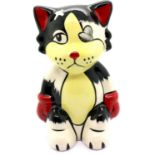 Lorna Bailey cat, Ali, H: 15 cm. P&P Group 2 (£18+VAT for the first lot and £3+VAT for subsequent