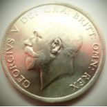 1917 - Silver Half Crown of King George V. P&P Group 1 (£14+VAT for the first lot and £1+VAT for