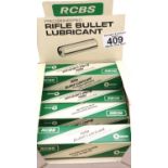 Five unopened packs of RCBS Rifle Bullet Lubricant. P&P Group 2 (£18+VAT for the first lot and £3+