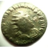 268AD - Roman Bronze AE3 - Emperor Victorinus. P&P Group 1 (£14+VAT for the first lot and £1+VAT for
