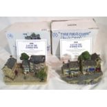 Last of the Summer Wine, two Danbury Mint collectable cottages, Time For a Cuppa and No Escaping