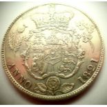 1821 - Silver Half Crown of King George IV. P&P Group 1 (£14+VAT for the first lot and £1+VAT for