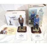 Last of the Summer Wine, two life like Danbury mint figurines, Clegg and Compa, both with