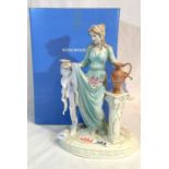 Wedgwood Classical collection, boxed ceramic figure Gaiety, H: 31 cm. P&P Group 3 (£25+VAT for the