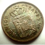 1849 - Bavarian States - 1 Kreuzer - Leopold Duke of Baden. P&P Group 1 (£14+VAT for the first lot