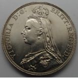 1889 - Silver Crown of Queen Victoria - High grade specimen. P&P Group 1 (£14+VAT for the first