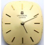 Gents Universal Geneve wristwatch movement. P&P Group 1 (£14+VAT for the first lot and £1+VAT for