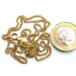 18ct gold neck chain, L: 58 cm, 5.0g. P&P Group 1 (£14+VAT for the first lot and £1+VAT for