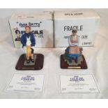 Last of the Summer Wine two Danbury Mint collectable figurines, Nora Batty and Pearl, both with