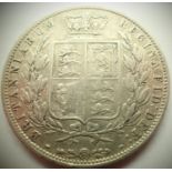 1875 - Silver half Crown of Queen Victoria. P&P Group 1 (£14+VAT for the first lot and £1+VAT for