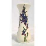 Moorcroft vase in the Bluebell Harmony pattern, H: 13 cm. P&P Group 2 (£18+VAT for the first lot and