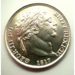 1817 - Silver Sixpence of King George III. P&P Group 1 (£14+VAT for the first lot and £1+VAT for