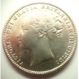 1886 Silver Shilling of Queen Victoria. P&P Group 1 (£14+VAT for the first lot and £1+VAT for