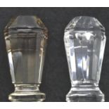 Pair of Victorian crystal seals (unmarked). P&P Group 2 (£18+VAT for the first lot and £3+VAT for