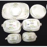 Victorian dinner service including meat plates, covered tureens and dinner plates. Not available for