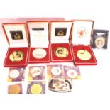 Four boxed Liverpool Hillsborough memorial medals, four Liverpool FC coins and two others. P&P Group