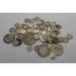 Mixed UK silver coinage, including William IV and George III. P&P Group 1 (£14+VAT for the first lot