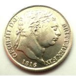 1816 - Silver Sixpence of King George III. P&P Group 1 (£14+VAT for the first lot and £1+VAT for