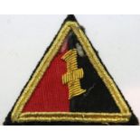 WWII Dutch National Socialist Bullion Badge. P&P Group 1 (£14+VAT for the first lot and £1+VAT for