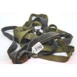 A pair of Luftwaffe and a pair of Army bread bag slings. P&P Group 1 (£14+VAT for the first lot