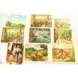 Selection of Japanese WWII postcards depicting the Japanese occupation of Korea. P&P Group 1 (£14+