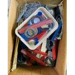 Box of Trix Constructor, parts, wheels, tyres, platework etc. P&P Group 3 (£25+VAT for the first lot