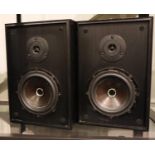 Pair of Royd Topaz loudspeakers, refurbished, 20 x 35 x 19 cm; working at time of lotting. Not