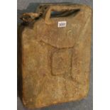 German WWII Afrika Korps issue jerry can. P&P Group 3 (£25+VAT for the first lot and £5+VAT for