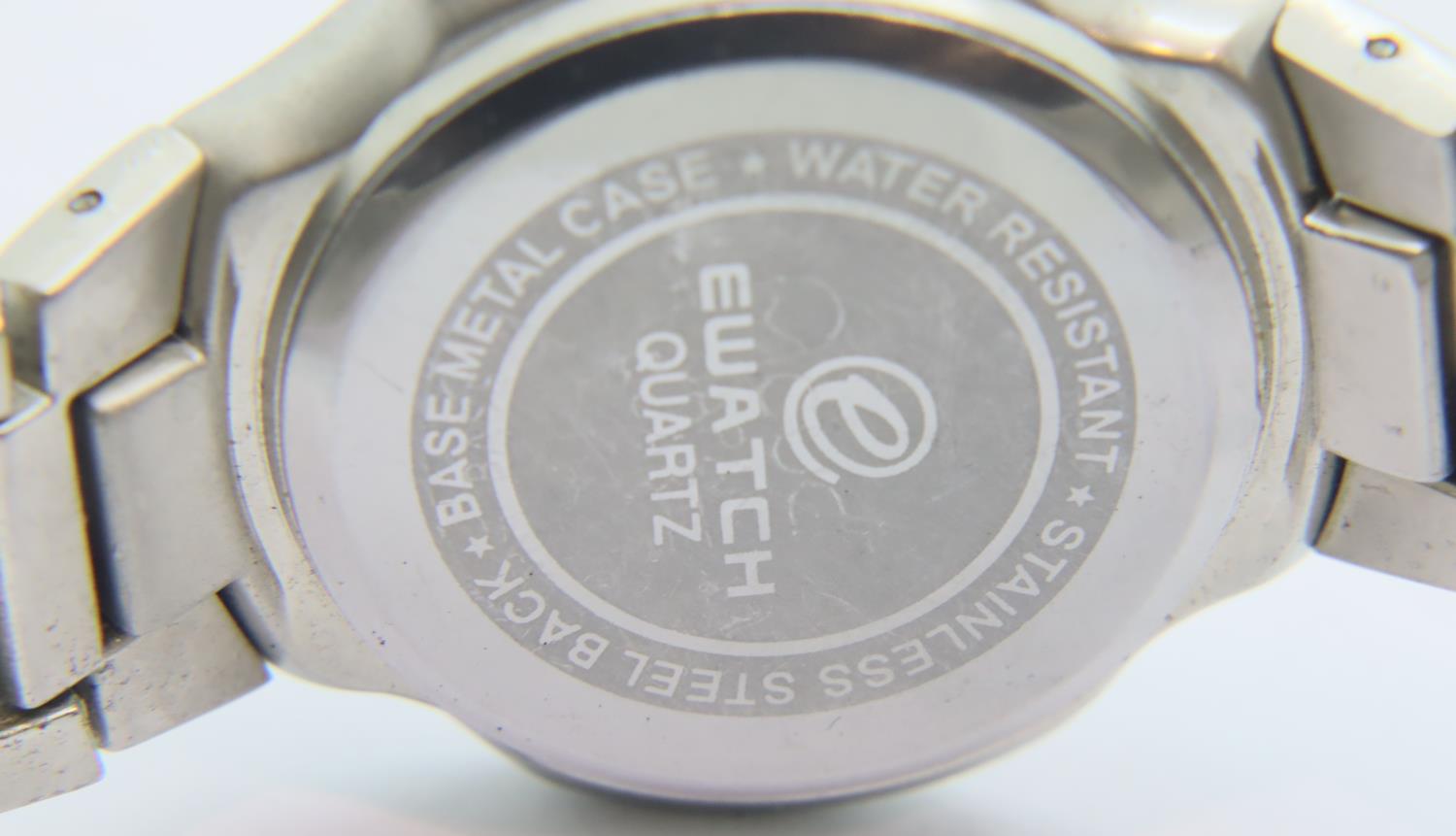 Gents stainless steel cased divers E-watch, D: 3cm. P&P Group 1 (£14+VAT for the first lot and £1+ - Image 3 of 3