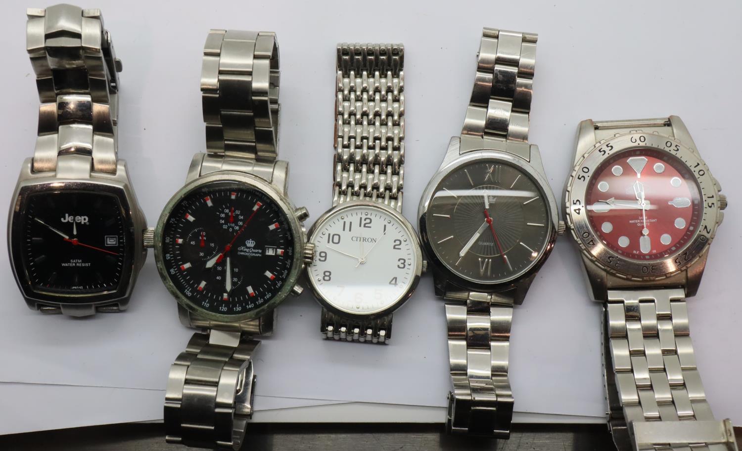 Mixed gents wristwatches, all working. P&P Group 1 (£14+VAT for the first lot and £1+VAT for