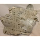 Aircraft fragment from a SAAB aeroplane, model not known. P&P Group 2 (£18+VAT for the first lot and