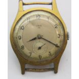 Vintage Oris 15 gents wristwatch head requiring attention. P&P Group 1 (£14+VAT for the first lot