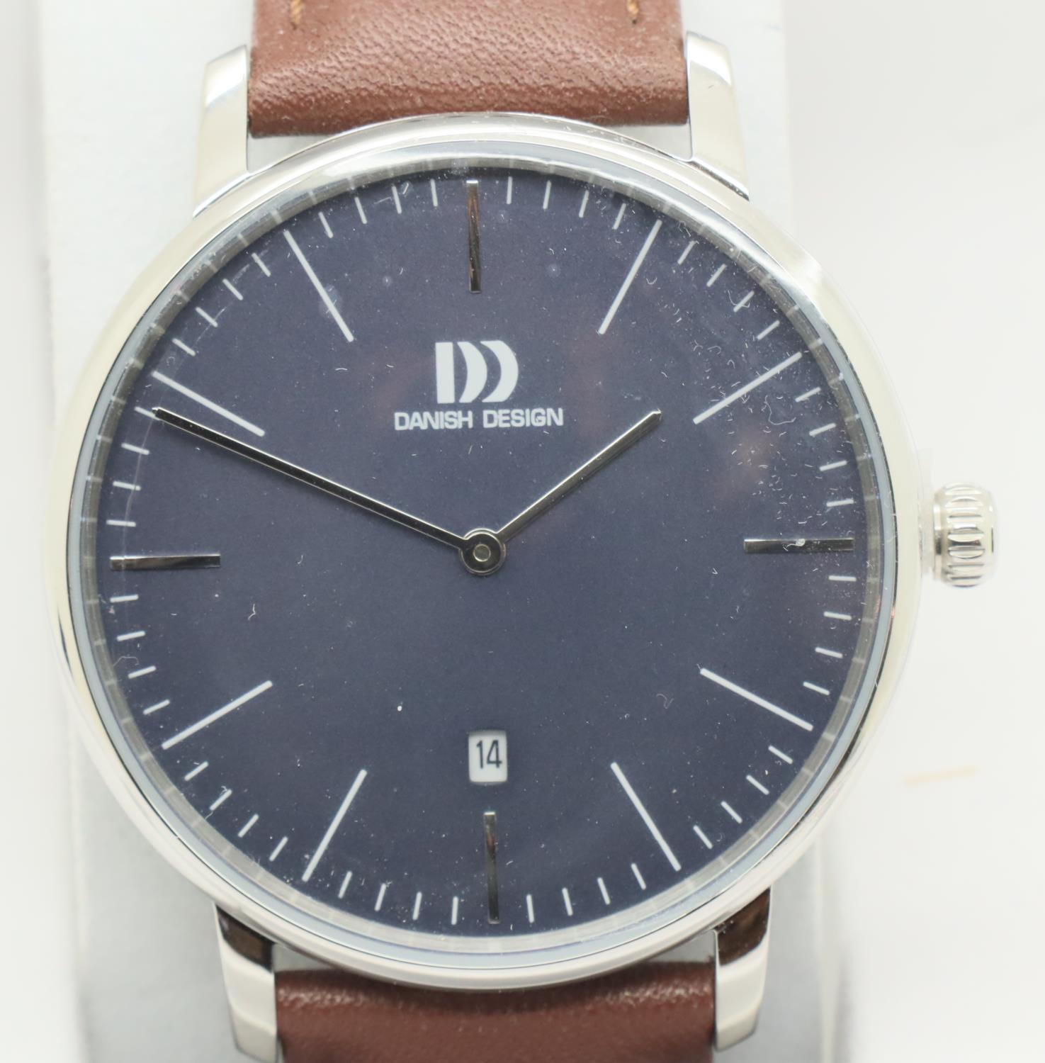Gents Danish design calendar wristwatch, D: 4 cm, new. P&P Group 1 (£14+VAT for the first lot and £ - Image 2 of 4