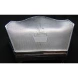 Silver Art Deco jewellery box, assay marks for Birmingham. P&P Group 1 (£14+VAT for the first lot