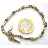 18ct gold and diamond bracelet, diamonds approximately 2cts, 18.7g. P&P Group 1 (£14+VAT for the