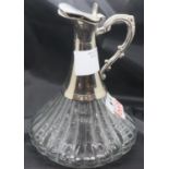 Silver plated ships type claret jug. Not available for in-house P&P, contact Paul O'Hea at Mailboxes