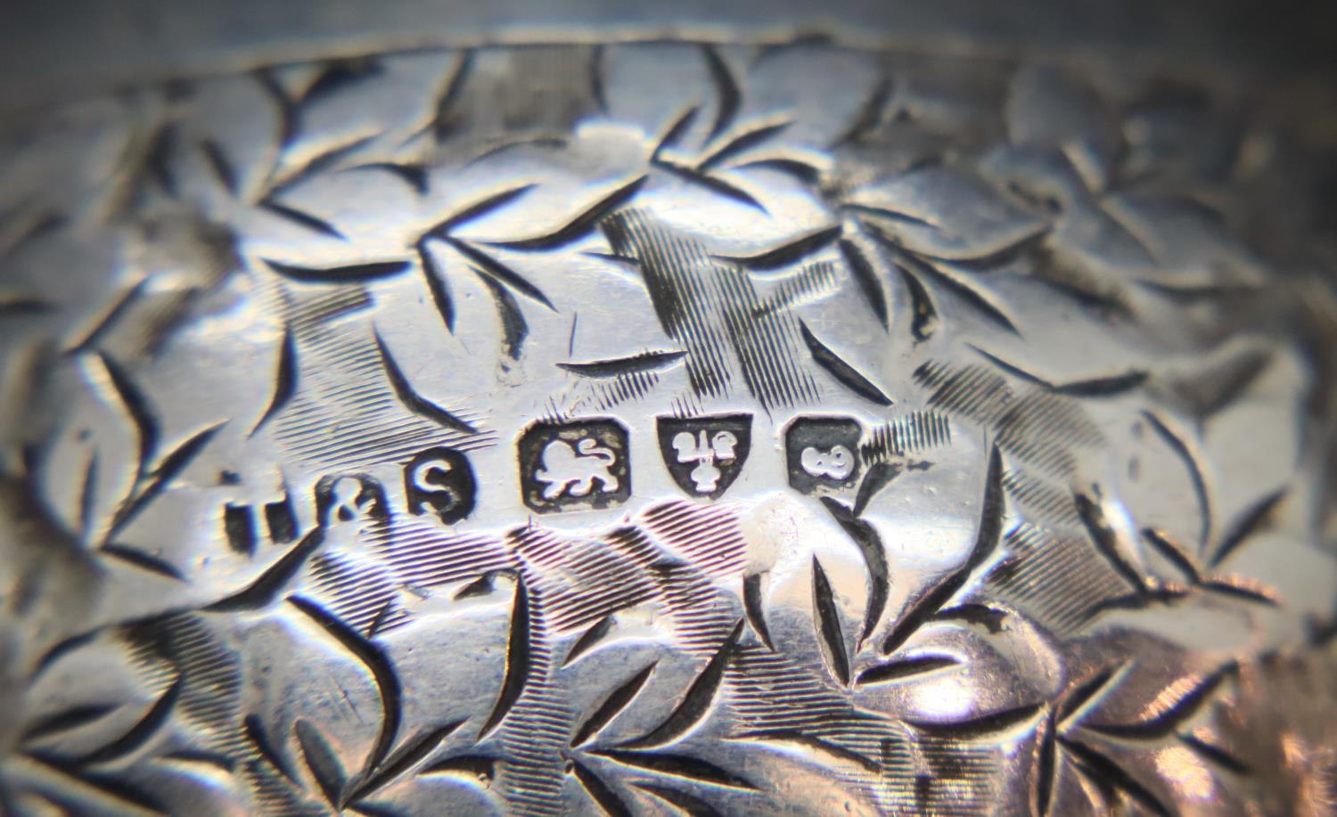 Hallmarked silver napkin ring with Chester assay, 26g. P&P Group 1 (£14+VAT for the first lot and £ - Image 4 of 4