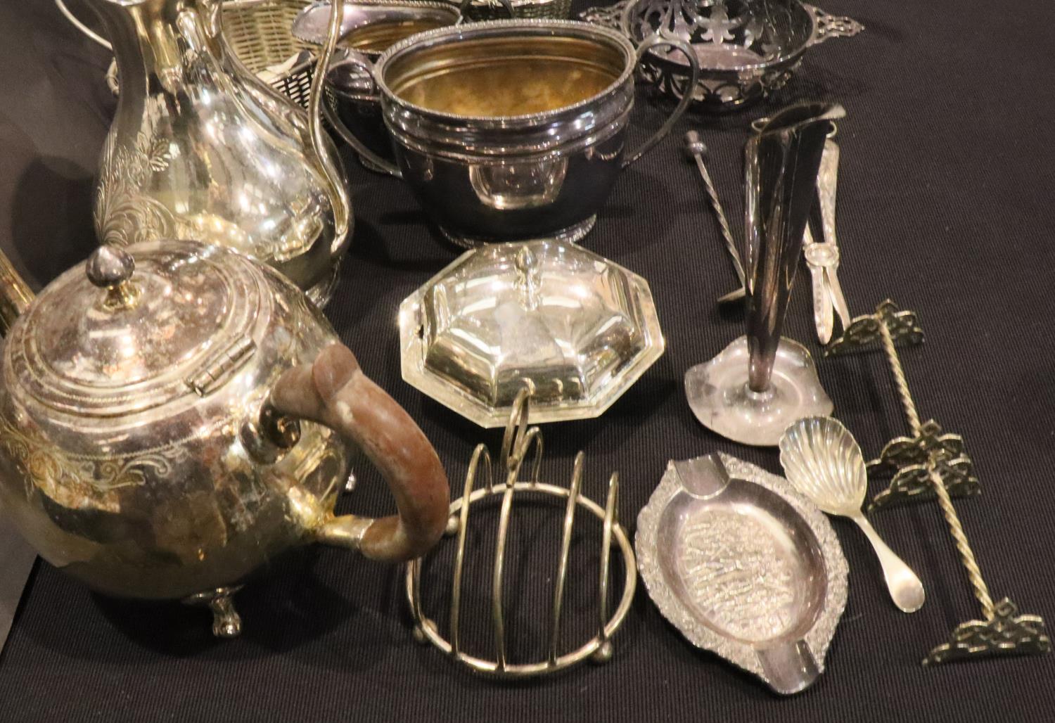 Collection of mixed silver plated items. Not available for in-house P&P, contact Paul O'Hea at - Image 4 of 4