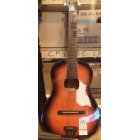 K.75 3/4 acoustic guitar with case, lacking strings. Not available for in-house P&P, contact Paul