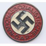 WWII German Ersatz (economy issue) NSDAP pin. P&P Group 1 (£14+VAT for the first lot and £1+VAT