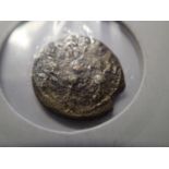 Roman bronze AE20 radiate period. P&P Group 1 (£14+VAT for the first lot and £1+VAT for subsequent