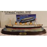 Titanic model 1912-2012 centenary edition, boxed, L: 30 cm. P&P Group 3 (£25+VAT for the first lot