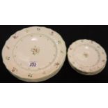 Royal Doulton Avignon pattern part dinner service of six dinner plates and six side plates. P&P