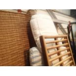 Conservatory wicker two seater settee. Not available for in-house P&P, contact Paul O'Hea at