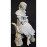 Royal Doulton shepherdess figurine HN 2990, H: 21cm . P&P Group 2 (£18+VAT for the first lot and £