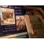 Box of mixed hardback books. Not available for in-house P&P, contact Paul O'Hea at Mailboxes on