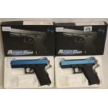 Pair of boxed 6mm Airsoft pistols. P&P Group 2 (£18+VAT for the first lot and £3+VAT for